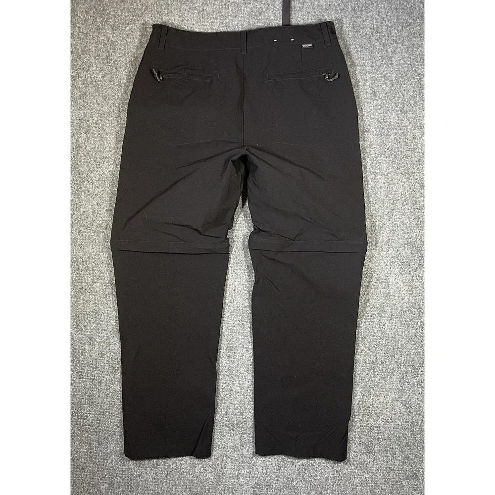 Patagonia Quandary Zip off Convertible Pants Men's 36 Black Hiking Gorpcore